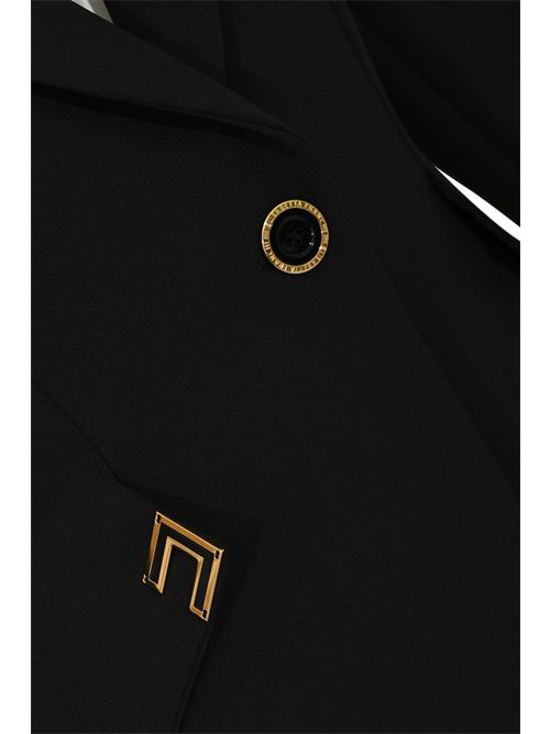 Giacca in doppio crêpe stretch con dettagli logo gioiello Elisabetta Franchi | GI21561E2110